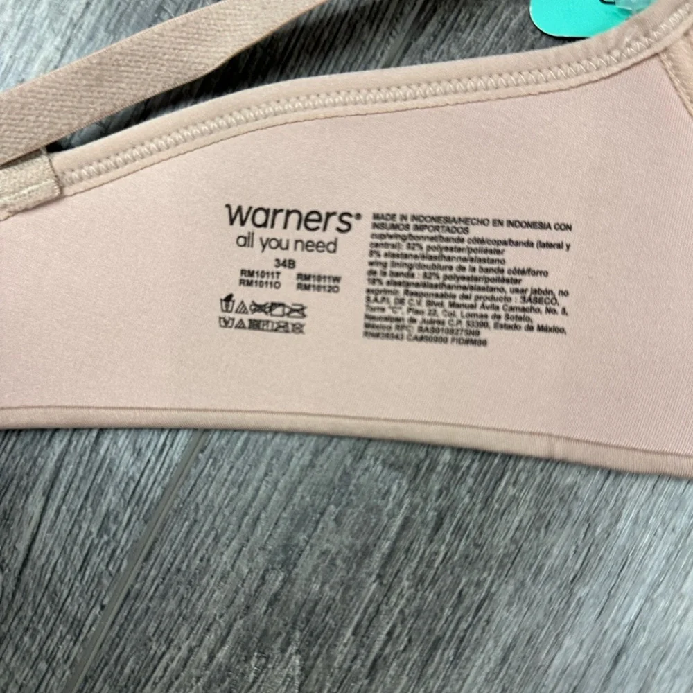 34B Warners‎ Tan Wireless Nursing Bra